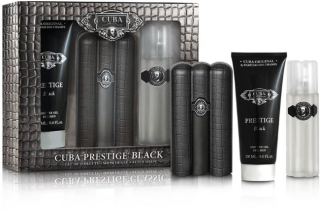 Cuba Prestige Men sada Black toaletní voda 90 ml / as.100 ml / sprch.gel 200ml